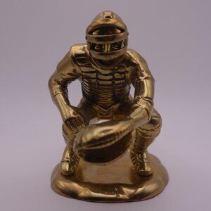 Imported by McLidon Toronto Canada Baseball Catcher Metal Statue